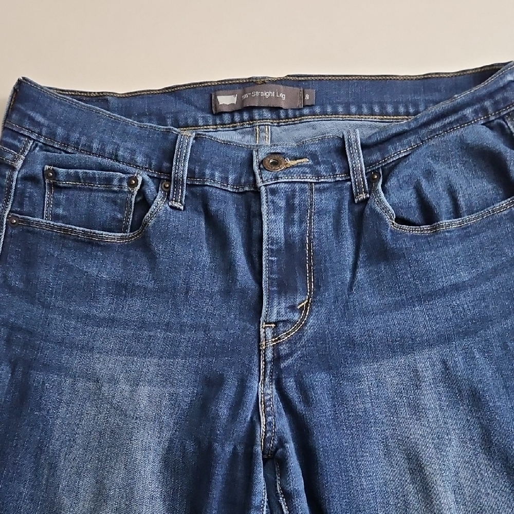 Levi's Dark Blue Straight Leg Jeans